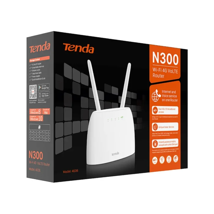 Фото 5. 4G Wi-Fi Маршрутизатор (роутер) Tenda 4G06. Купити в maxmy.com.ua