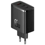 Baseus Cube Pro Fast Charger 2C+U 65W Black