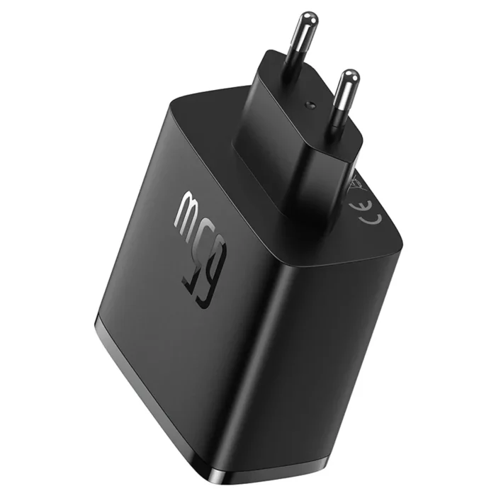 Baseus Cube Pro Fast Charger 2C+U 65W Black
