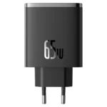 Baseus Cube Pro Fast Charger 2C+U 65W Black