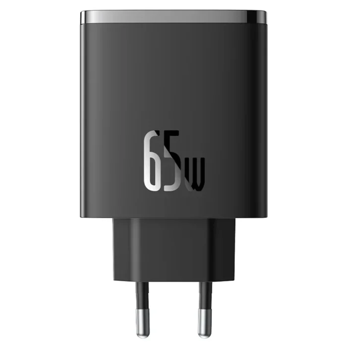 Baseus Cube Pro Fast Charger 2C+U 65W Black