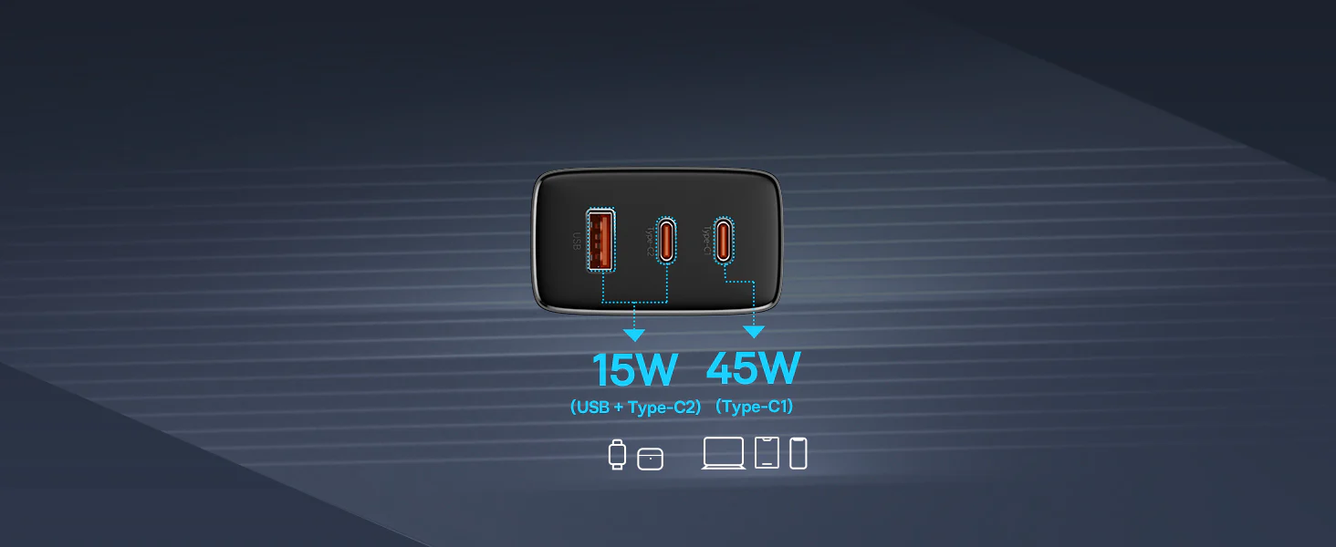 baseus cube pro 3 ports fast charger 65w 0 12