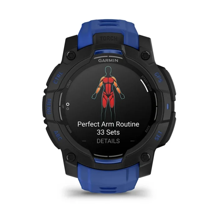 Garmin Instinct 3 45mm AMOLED Black with Blue Band