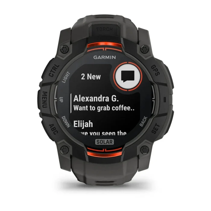 Garmin Instinct 3 50mm Solar Black with Charcoal Band