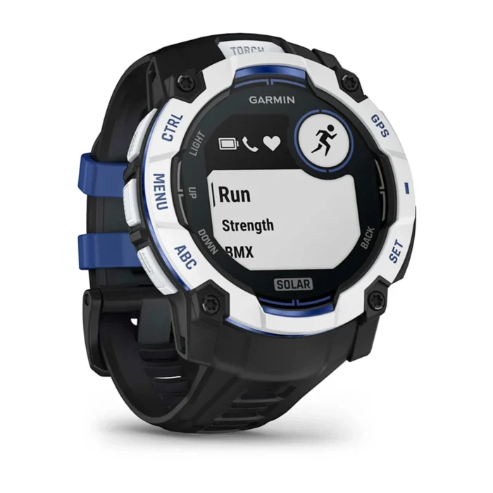 Garmin Instinct 3 50mm Solar Whitestone with Black Band
