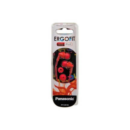 Фото 2. Навушники Panasonic RP-HJE125E-R Red. Купити в maxmy.com.ua