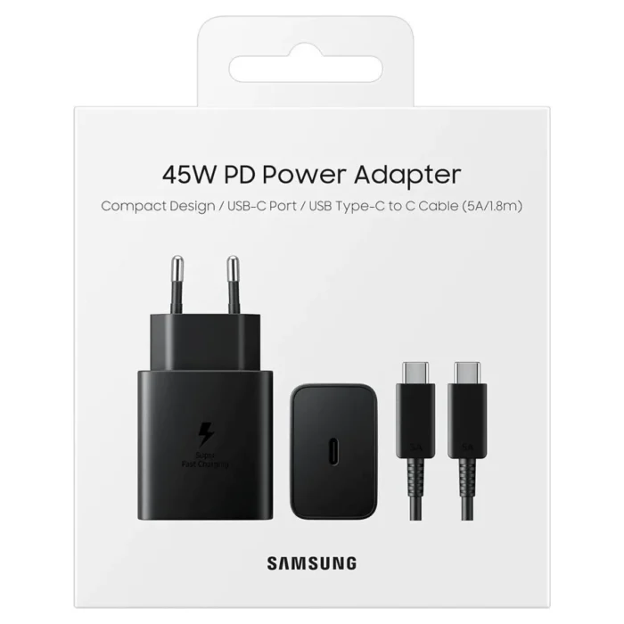 Samsung Fast Charging Type-C 45W with Cable Black