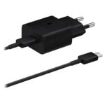 Samsung USB-С 15W Black plus Cable USB-C 1m