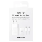 Samsung USB-С 15W White plus Cable USB-C 1m