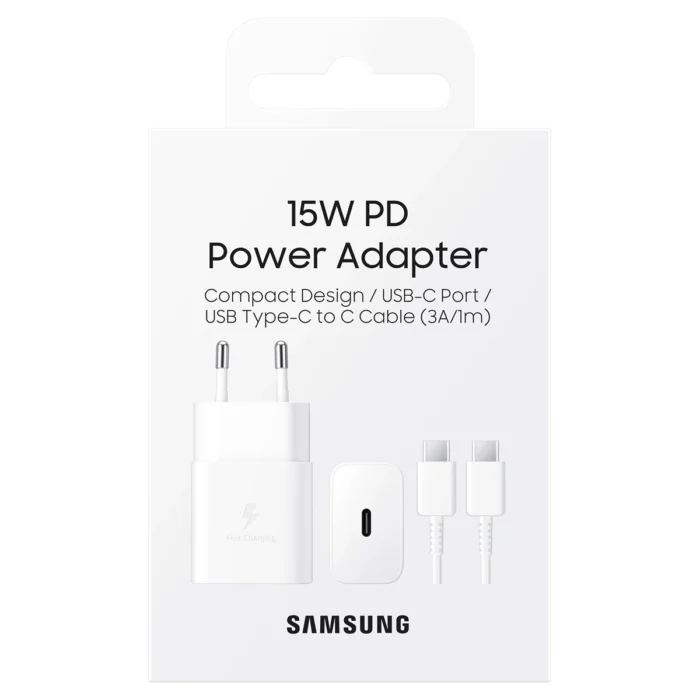 Samsung USB-С 15W White plus Cable USB-C 1m