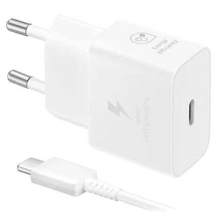 Samsung USB-С 25W White plus Cable USB-C