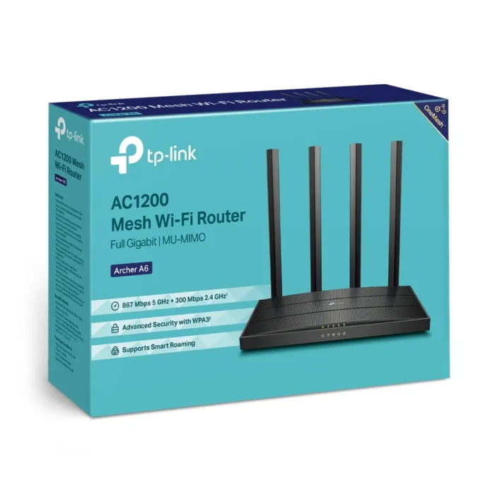 Фото 4. Wi-Fi Маршрутизатор TP-Link Archer A6. Купити в maxmy.com.ua