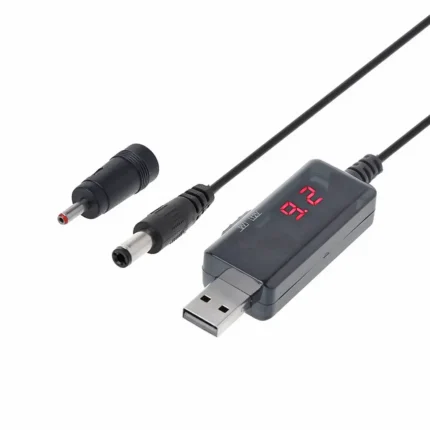 Фото 1. Адаптер живлення для роутера від повербанка USB 5V to DC 9V/12V. Купити в maxmy.com.ua