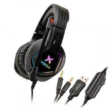 Фото 2. Навушники Vinga HSCU-160 Gaming LED Black. Купити в maxmy.com.ua