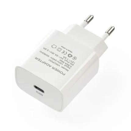 Фото 2. Мережевий зарядний пристрій Vinga PD Type-C 20W Charger White (VWCPDC). Купити в maxmy.com.ua